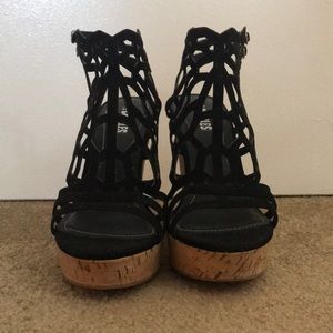 Charles Black Cork Wedge Women’s Shoe; Size 9.5